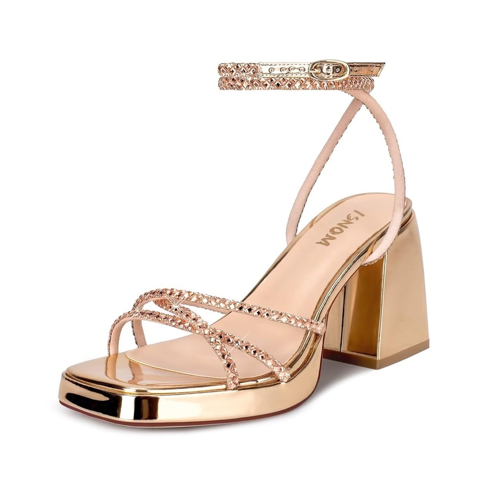 Elegant Gold Women's Heels